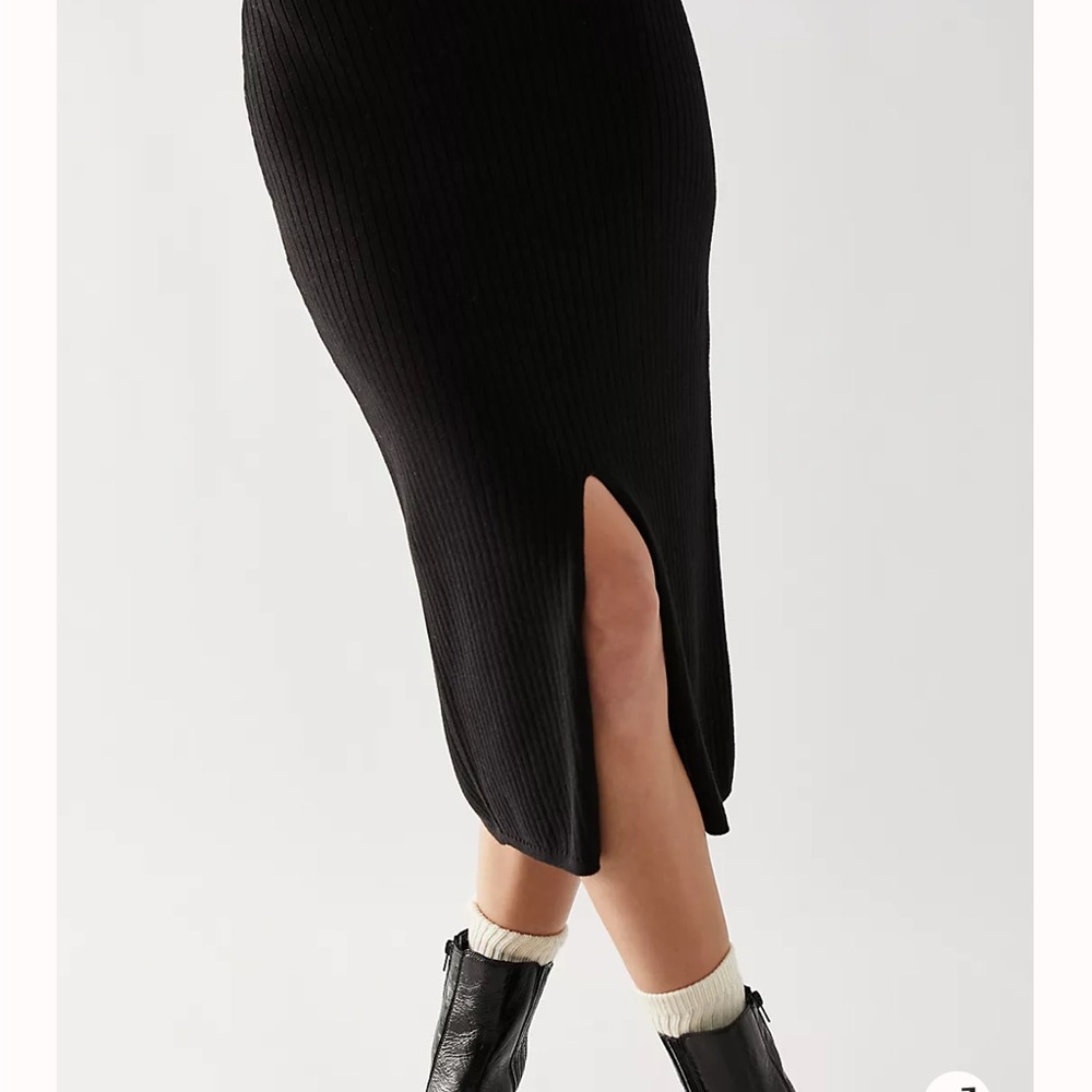 Free people Skyline Midi Skirt in GREY